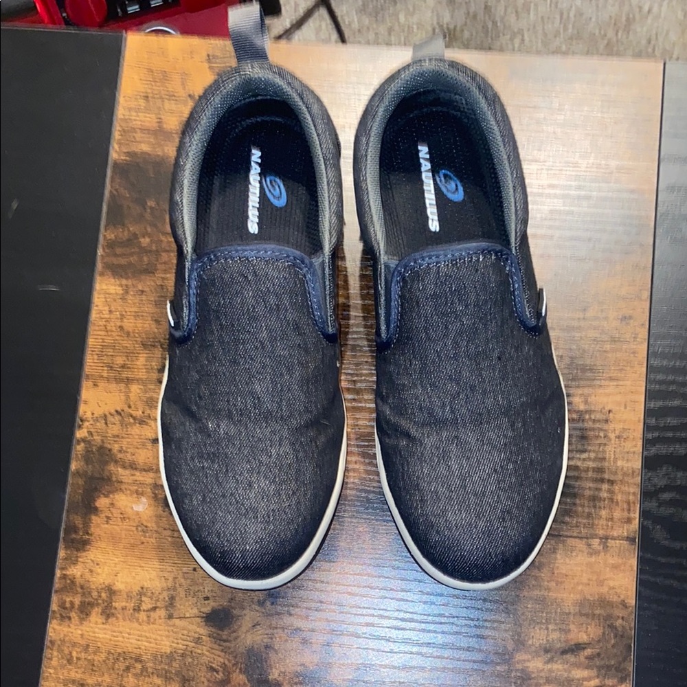Nautica Blue Denim Slip-On Sneakers